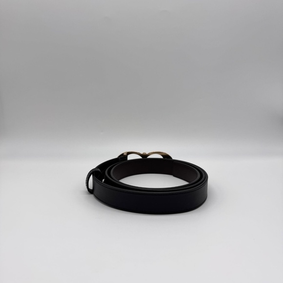Coach Black Leather Signature Buckle Belt Gold Hardware XL 44 main image 7